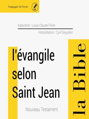 cover image of Évangile selon Saint Jean